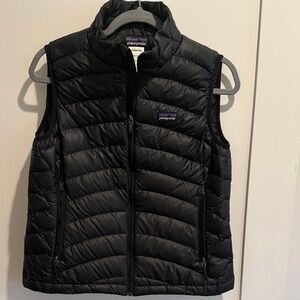 Patagonia Women’s Nano Puff Goose-down Insulated Black Vest Size M